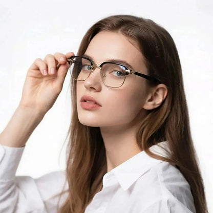 High-Definition Eye Protection Blue Light Filter Intelligent Zoom Progressive Lenses Reading Glasses