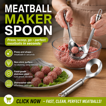 Meatball Spoon – No Stick, No Mess