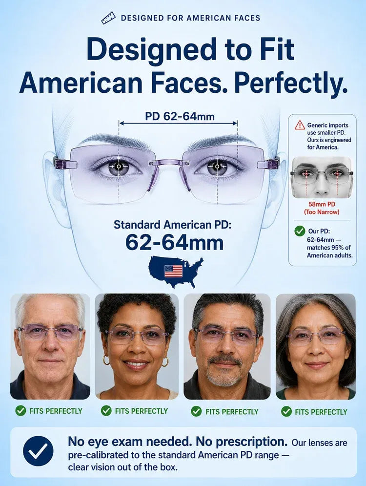 [Regain Your Youthful Vision] Smart Zoom Diamond-Cut Reading Glasses