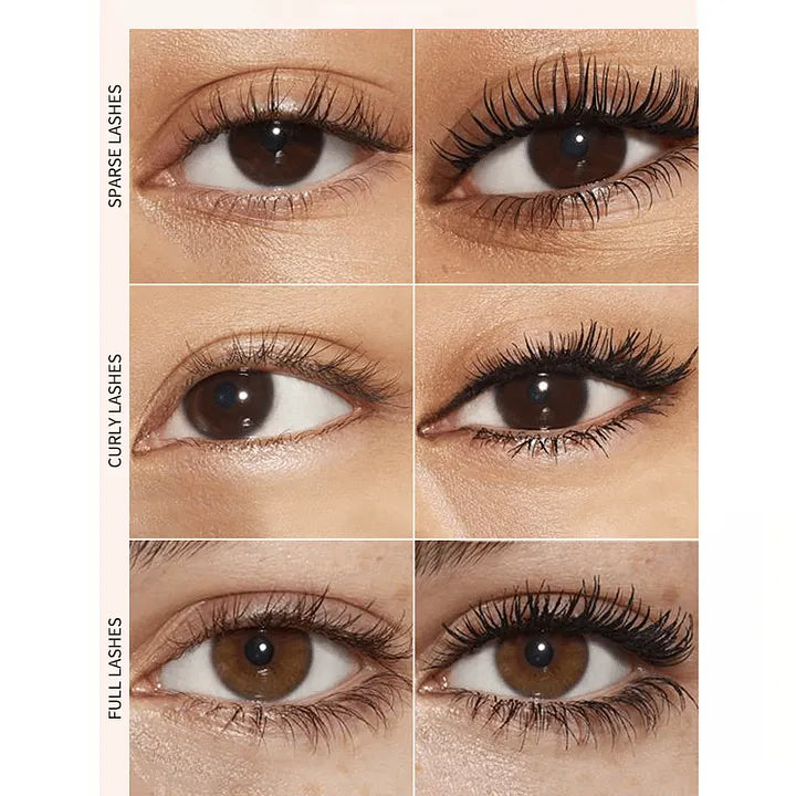 All-Day Beautiful Lashes, Smudge-Proof! Waterproof Fiber Mascara for Natural Volume (Buy 1 Get 1 FREE)