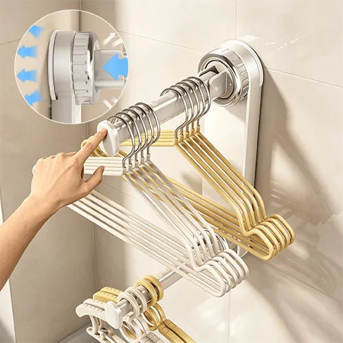Suction Cup Clothes Hanger Organizer