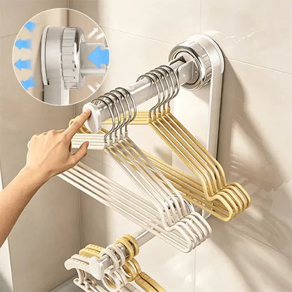 Suction Cup Clothes Hanger Organizer