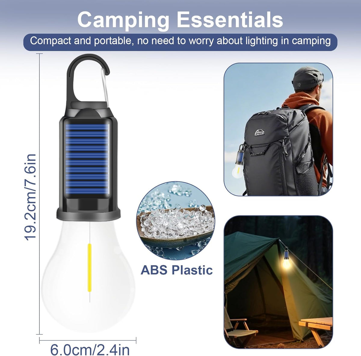 Solar Energy Vintage Hanging Camping Lantern