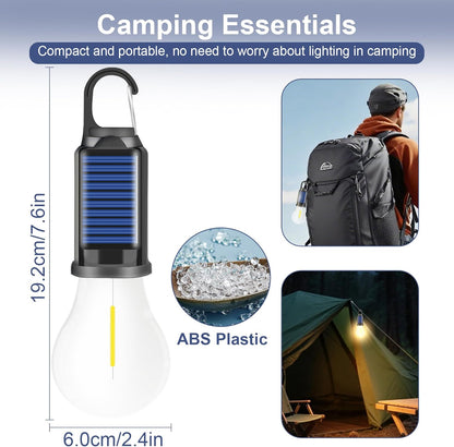 Solar Energy Vintage Hanging Camping Lantern