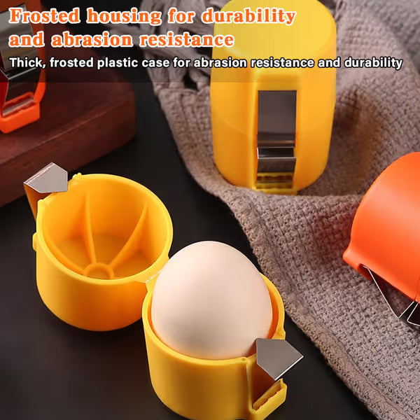 Stainless  Steel Egg Opener  -   Crack, Cut, and Separate Eggs Easily