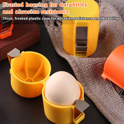 Stainless  Steel Egg Opener  -   Crack, Cut, and Separate Eggs Easily