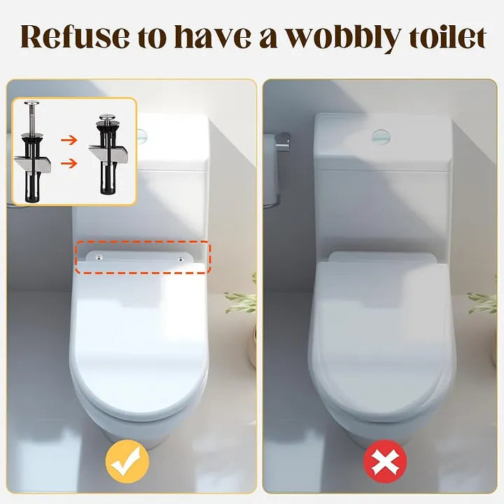 Heavy Duty Toilet Seat Fastener Bolt kit(A Set of 2 Pcs)