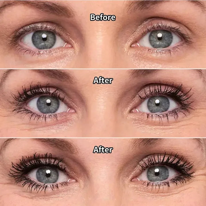 All-Day Beautiful Lashes, Smudge-Proof! Waterproof Fiber Mascara for Natural Volume (Buy 1 Get 1 FREE)