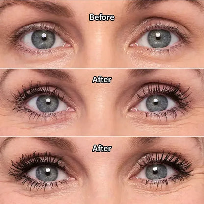 All-Day Beautiful Lashes, Smudge-Proof! Waterproof Fiber Mascara for Natural Volume (Buy 1 Get 1 FREE)