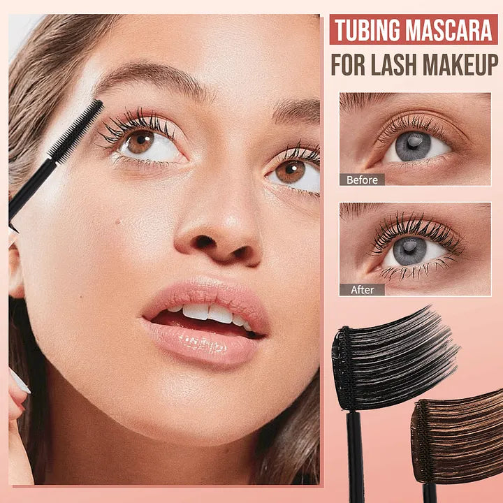All-Day Beautiful Lashes, Smudge-Proof! Waterproof Fiber Mascara for Natural Volume (Buy 1 Get 1 FREE)