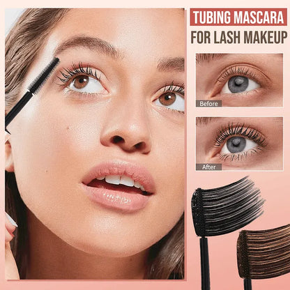All-Day Beautiful Lashes, Smudge-Proof! Waterproof Fiber Mascara for Natural Volume (Buy 1 Get 1 FREE)