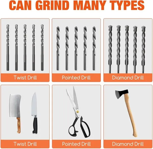 Multi-Function Drill Bit Sharpener