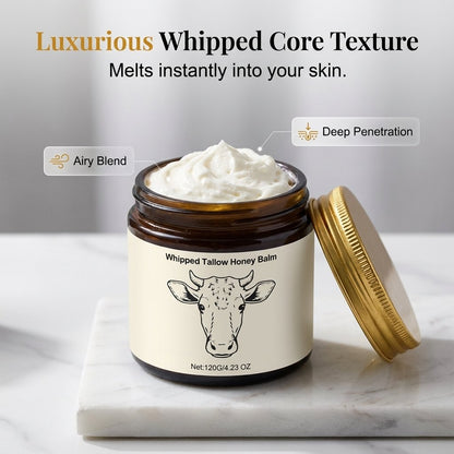 Organic Grass-Fed Tallow & Honey Whipped Balm