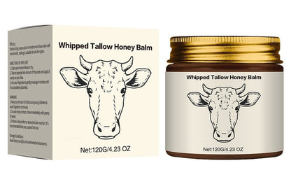 Organic Grass-Fed Tallow & Honey Whipped Balm