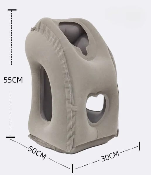 Portable, inflatable, ergonomic travel pillow: Enjoy a comfortable sleep anytime, anywhere