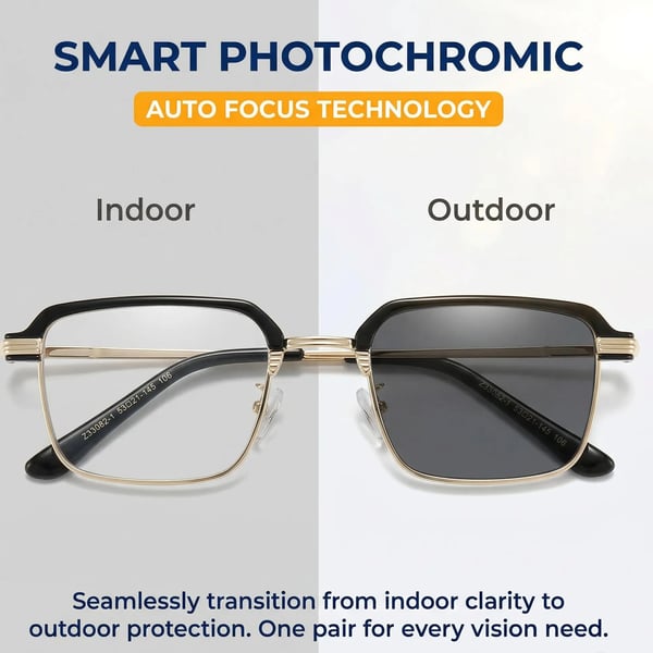 High-Definition Eye Protection Blue Light Filter Intelligent Zoom Progressive Lenses Reading Glasses