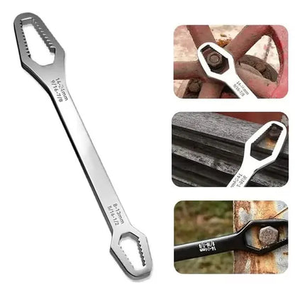 Double-Ended Torx Wrench, Universal Automotive Torx Wrench 8-24mm Self-Tightening
