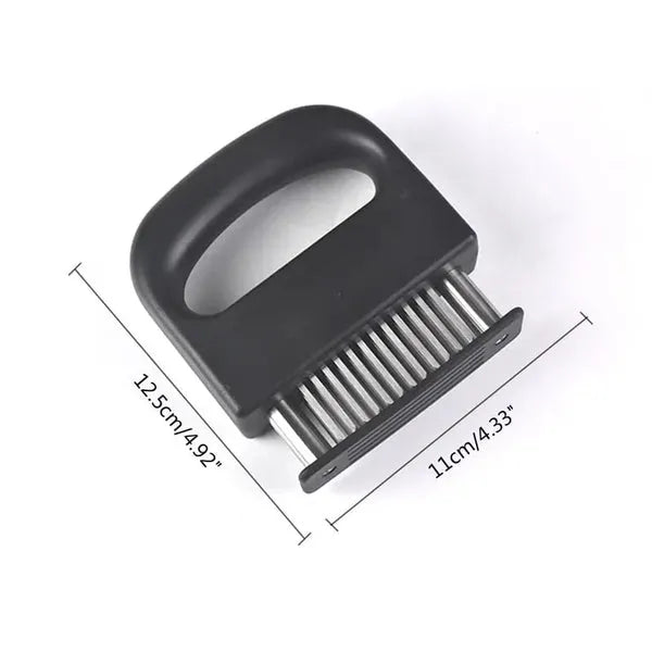 Meat Tenderizer with 48 Stainless Steel Blades – Tenderize in Seconds, Dishwasher-Safe & Safe Storage Cover Included!