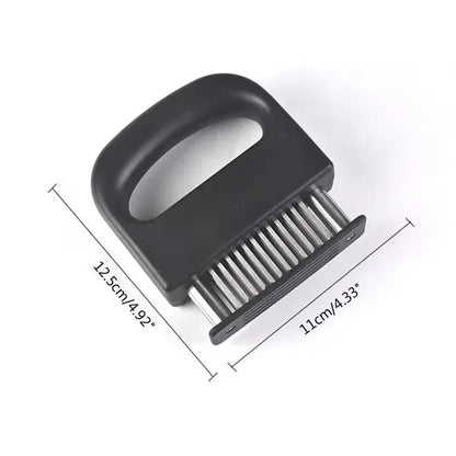 Meat Tenderizer with 48 Stainless Steel Blades – Tenderize in Seconds, Dishwasher-Safe & Safe Storage Cover Included!