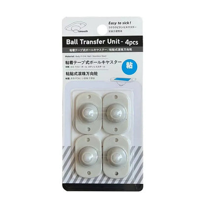Paste Type Pulley Universal Wheel (4 PCs)