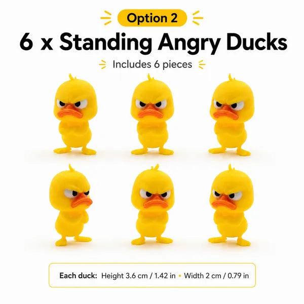 Angry Duck Desk Figurine — Add a Tiny Attitude to Your Space!