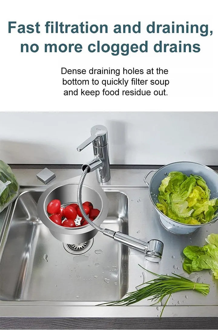 Swan-shaped stainless steel drip basket