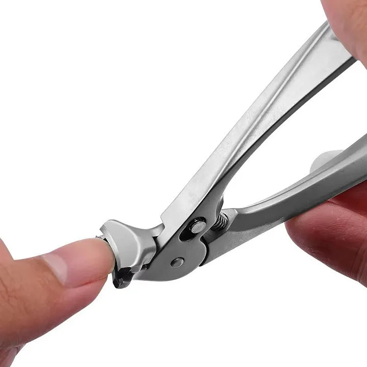 Stainless Steel Nail Clippers With Splash Guard – Large opening for ingrown nails & foot care