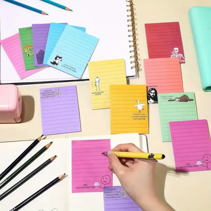💼😂 12-Pack Sarcastic Office Sticky Notes – Funny Coworker Memo Pads & Hilarious Desk Gifts