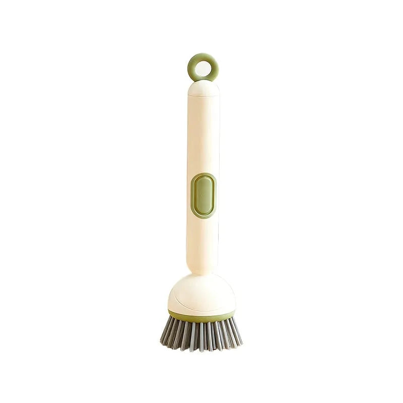 Kitchen long handled rotating pot brush