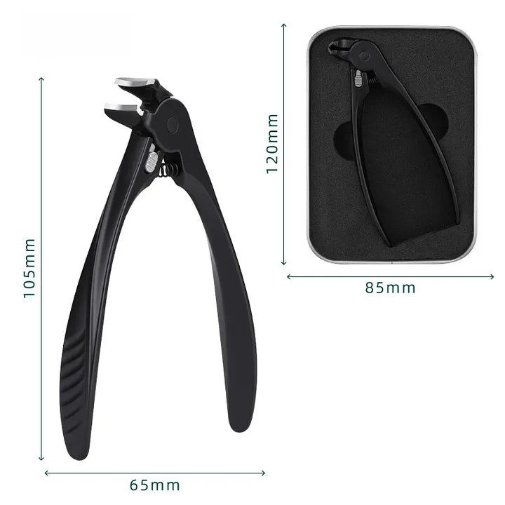 Stainless Steel Nail Clippers With Splash Guard – Large opening for ingrown nails & foot care