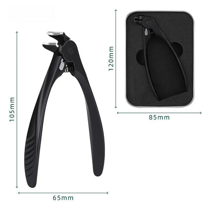Stainless Steel Nail Clippers With Splash Guard – Large opening for ingrown nails & foot care