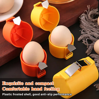 Stainless  Steel Egg Opener  -   Crack, Cut, and Separate Eggs Easily