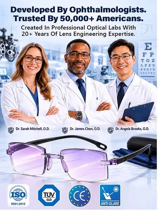 [Regain Your Youthful Vision] Smart Zoom Diamond-Cut Reading Glasses