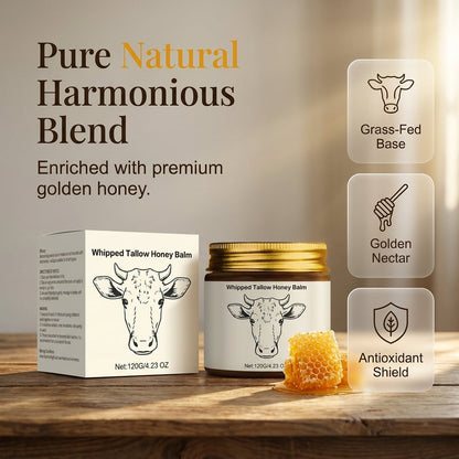 Organic Grass-Fed Tallow & Honey Whipped Balm