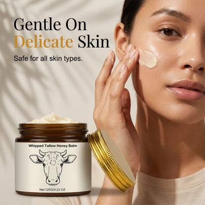 Organic Grass-Fed Tallow & Honey Whipped Balm