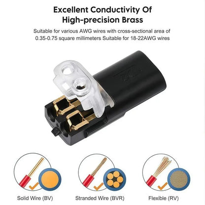 Dual-Wire Push-In Connector