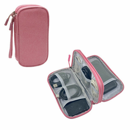 Travel Cable Organizer Pouch, Double Layers All-in-One Storage Bag for Cord