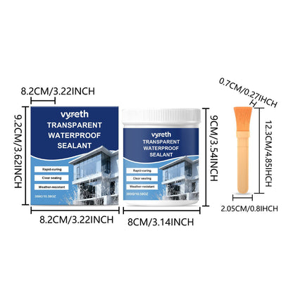 Transparent Waterproof Sealant with Brush