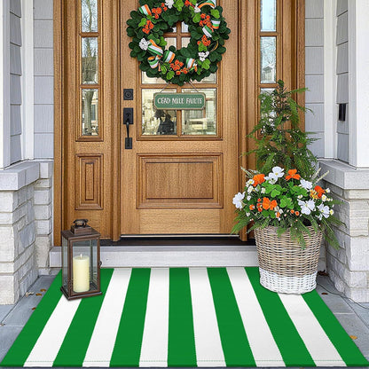Simple Striped Non‑Slip Door Mat – Stain‑Resistant, Durable, Multi‑Size