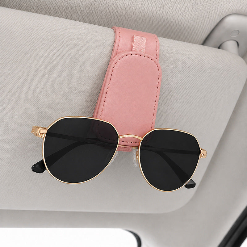 Car Sun‑Visor Magnetic Sunglasses‑Clip | 2‑in‑1 Holder For Sunglasses, Tickets & Cards