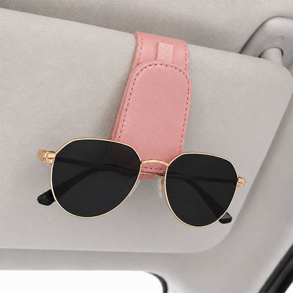 Car Sun‑Visor Magnetic Sunglasses‑Clip | 2‑in‑1 Holder For Sunglasses, Tickets & Cards