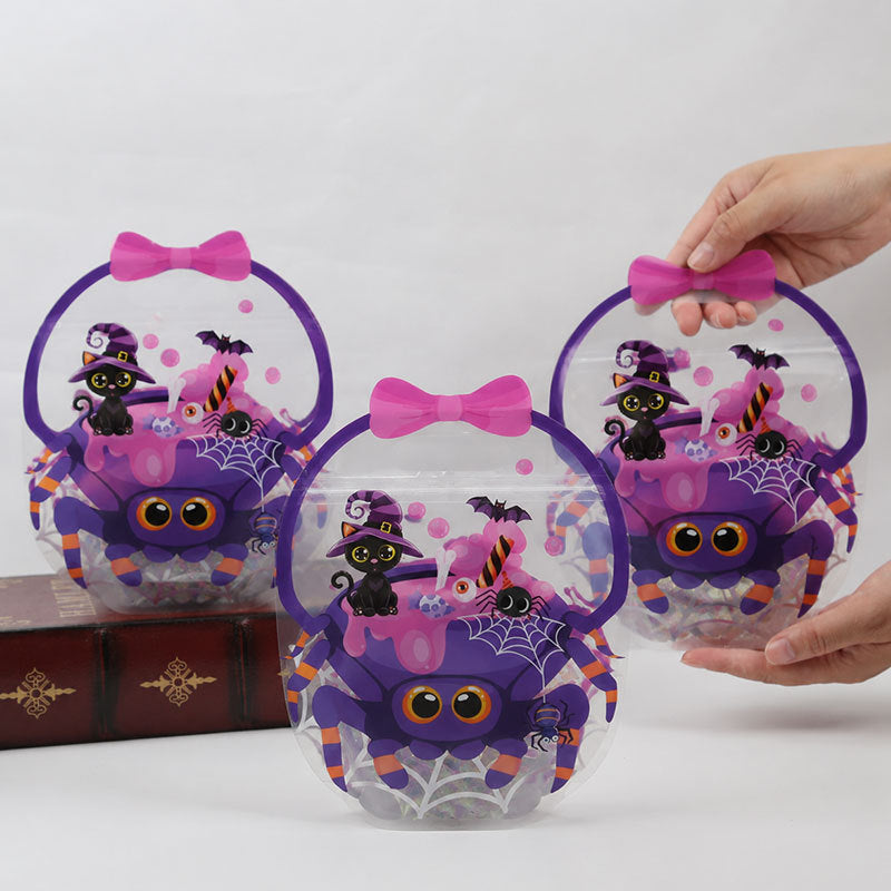 Halloween Transparent Pumpkin Favor Bags