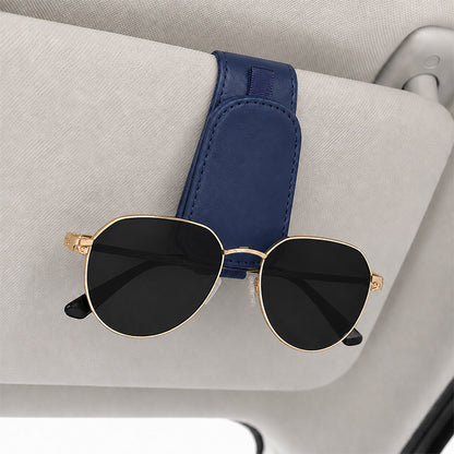 Car Sun‑Visor Magnetic Sunglasses‑Clip | 2‑in‑1 Holder For Sunglasses, Tickets & Cards