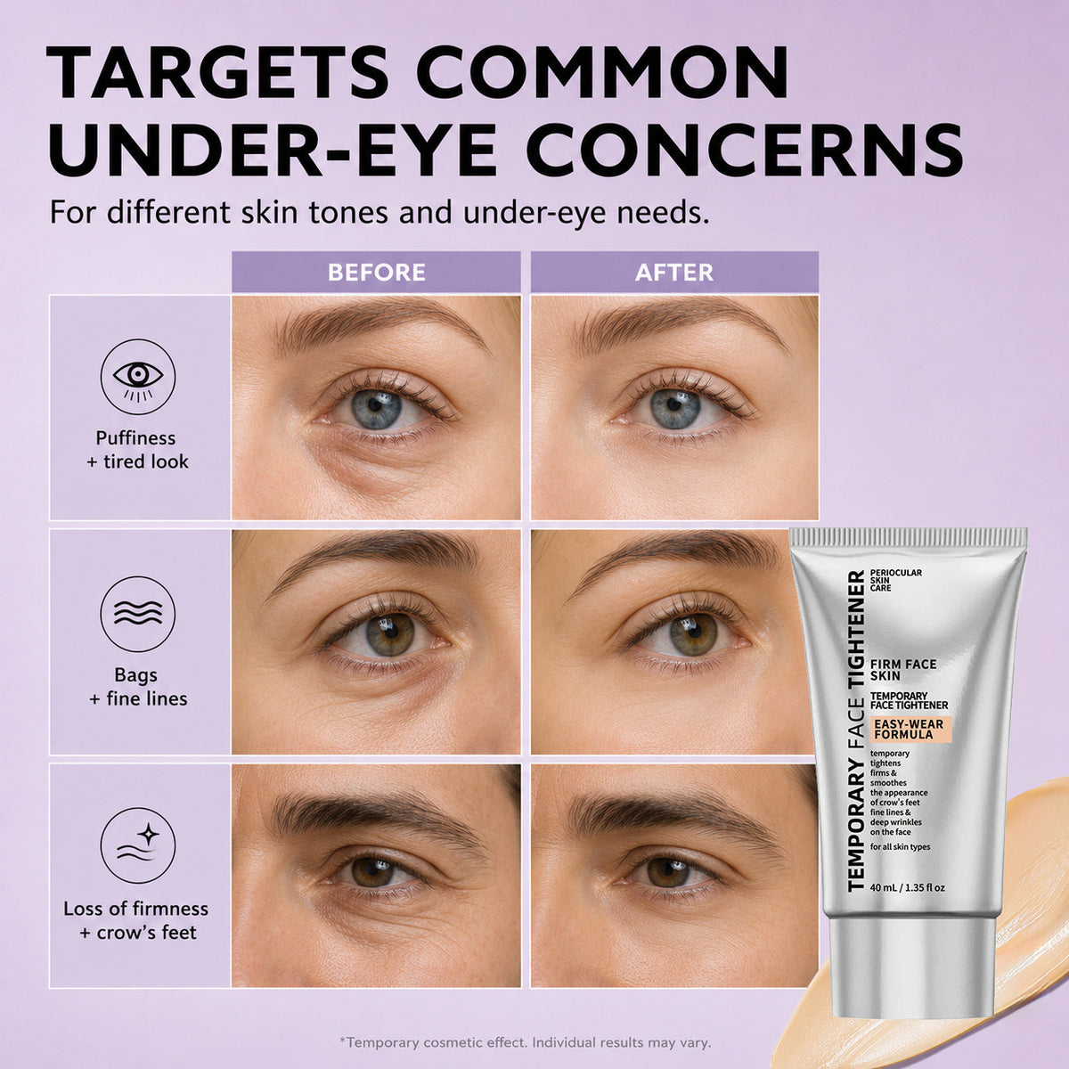 Temporary Eye Tightening Eye Cream