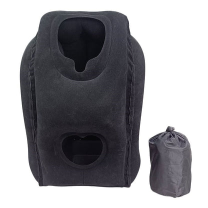 Portable, inflatable, ergonomic travel pillow: Enjoy a comfortable sleep anytime, anywhere