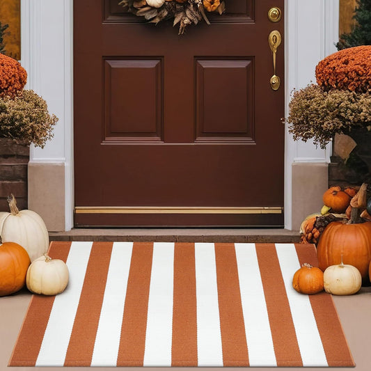 Simple Striped Non‑Slip Door Mat – Stain‑Resistant, Durable, Multi‑Size