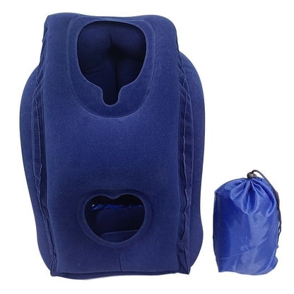 Portable, inflatable, ergonomic travel pillow: Enjoy a comfortable sleep anytime, anywhere