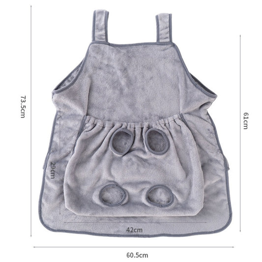 Anti-Scratch Grooming Apron – Hair Resistant Pet Cuddling Apron with Leg Holes