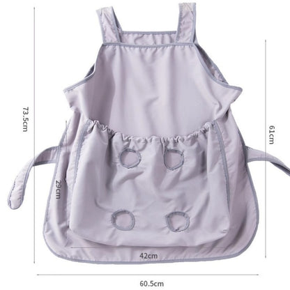 Anti-Scratch Grooming Apron – Hair Resistant Pet Cuddling Apron with Leg Holes