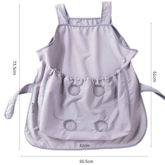Anti-Scratch Grooming Apron – Hair Resistant Pet Cuddling Apron with Leg Holes